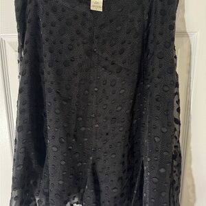 Studio M Black Silk Blend Top